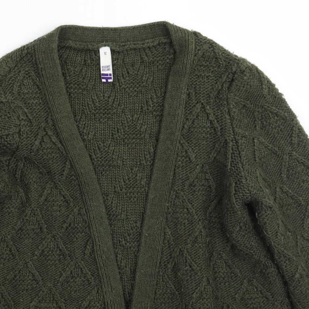 Henry Holland Womens Green   Cardigan Jumper Size 12