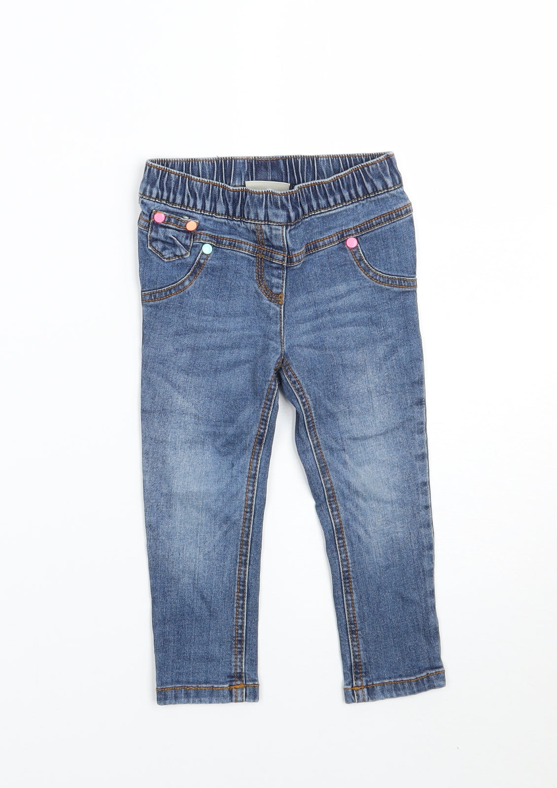 NEXT Girls Blue   Straight Jeans Size 2 Years