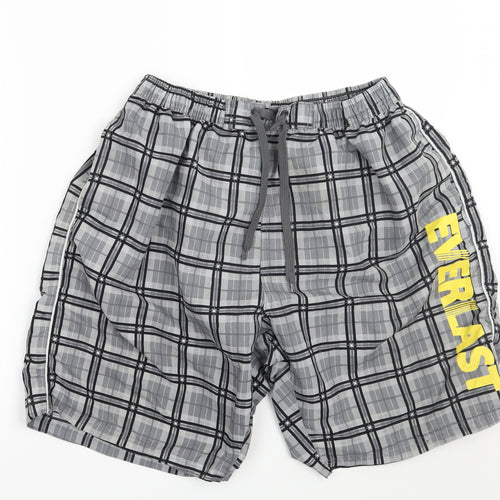 Everlast Mens Grey Check  Bermuda Shorts Size L
