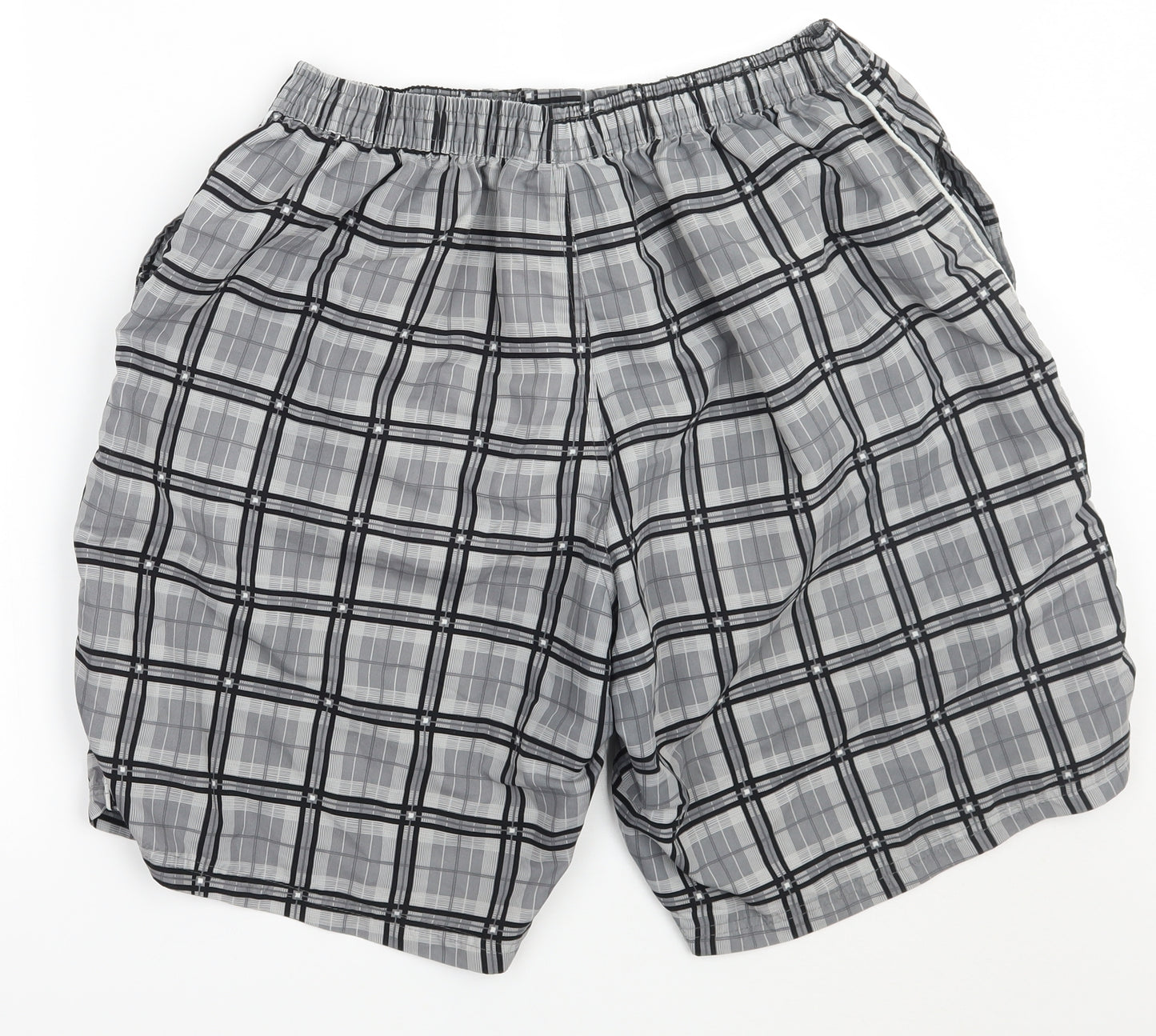 Everlast Mens Grey Check  Bermuda Shorts Size L
