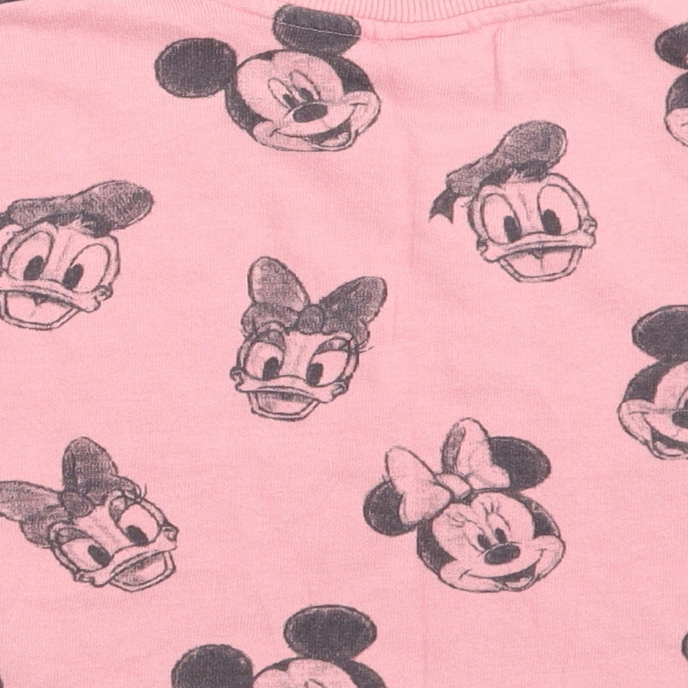 Disney Girls Pink   Pullover Jumper Size 3-4 Years  - Micky mouse