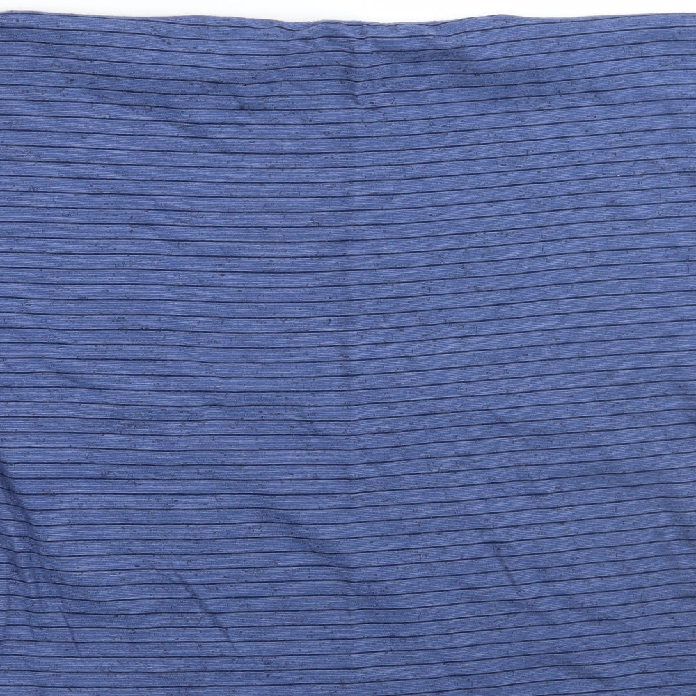 Marks and Spencer Womens Blue Striped  Basic T-Shirt Size 18