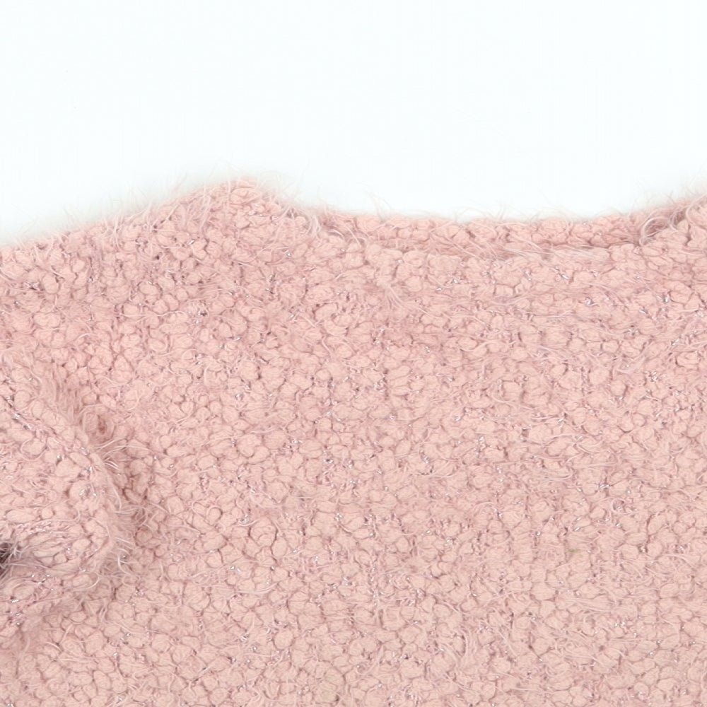 NEXT Girls Pink  Rayon Pullover Jumper Size 3 Years