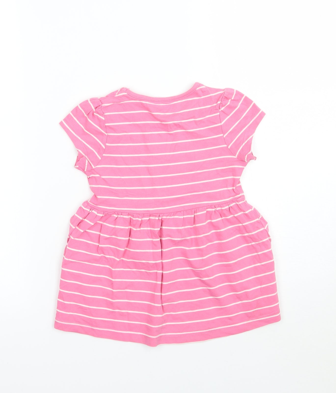 George Girls Pink Striped  A-Line  Size 2-3 Years