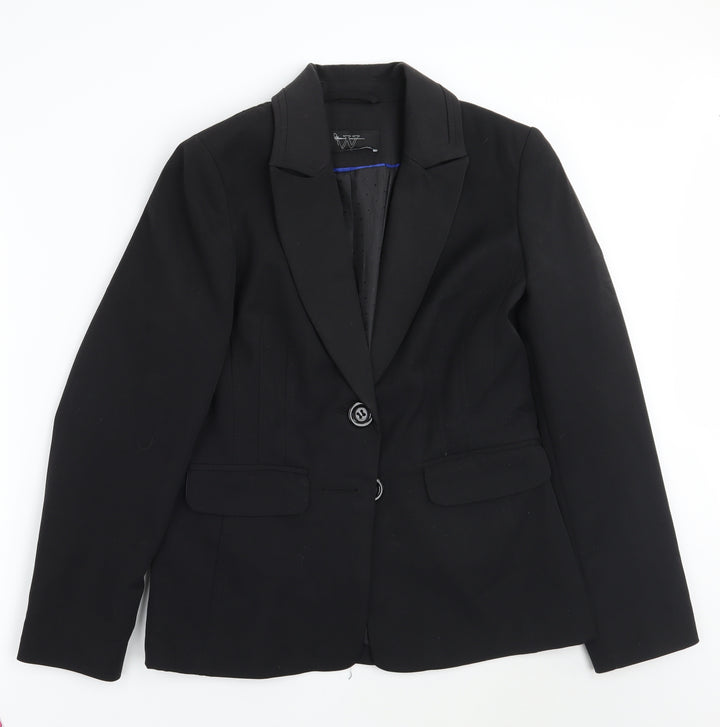 BHS Womens Black   Jacket Coat Size 10