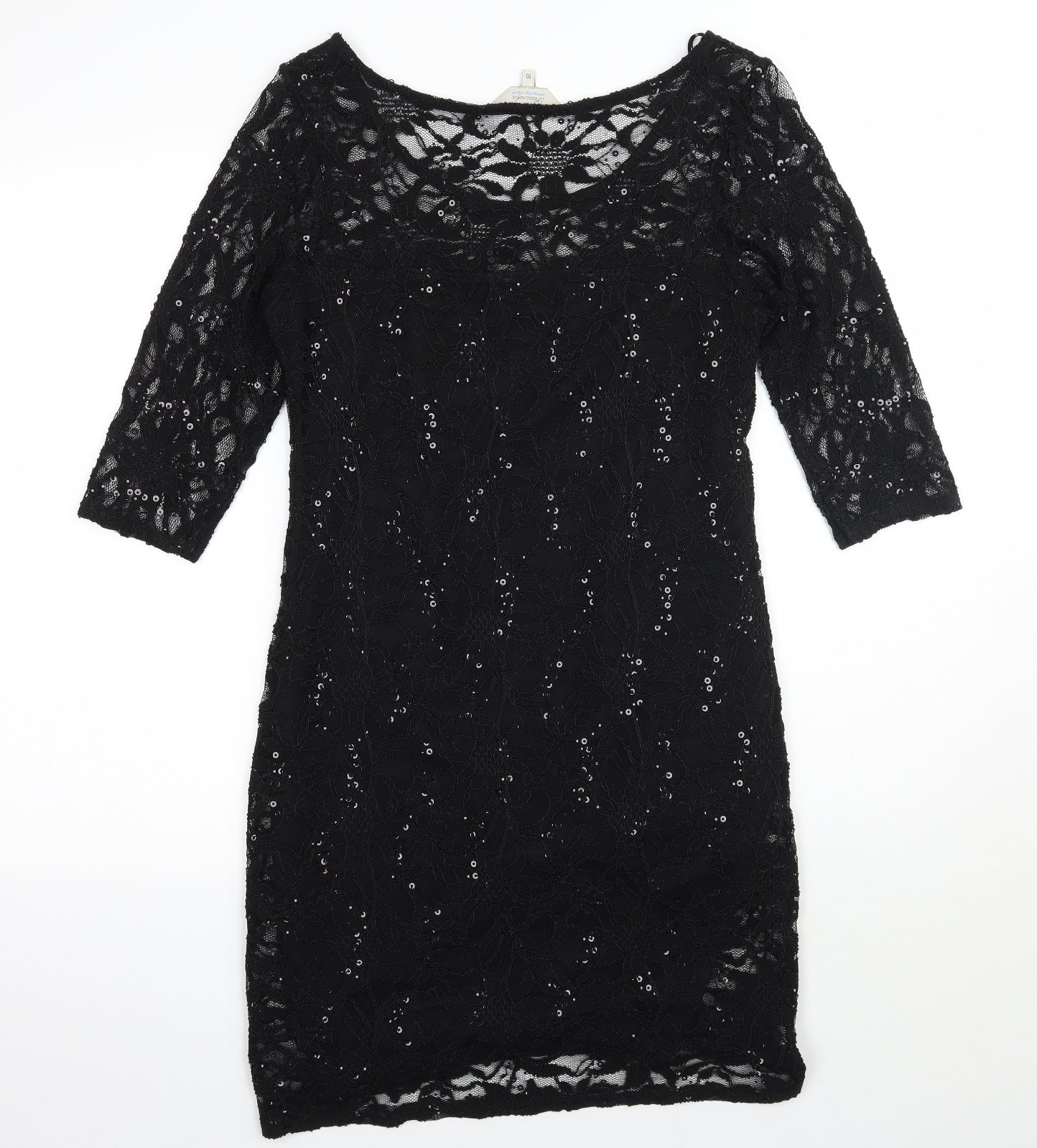 Peacocks Womens Black   A-Line  Size 10