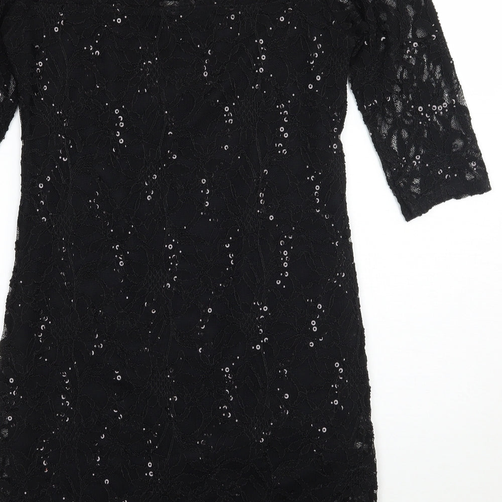 Peacocks Womens Black   A-Line  Size 10