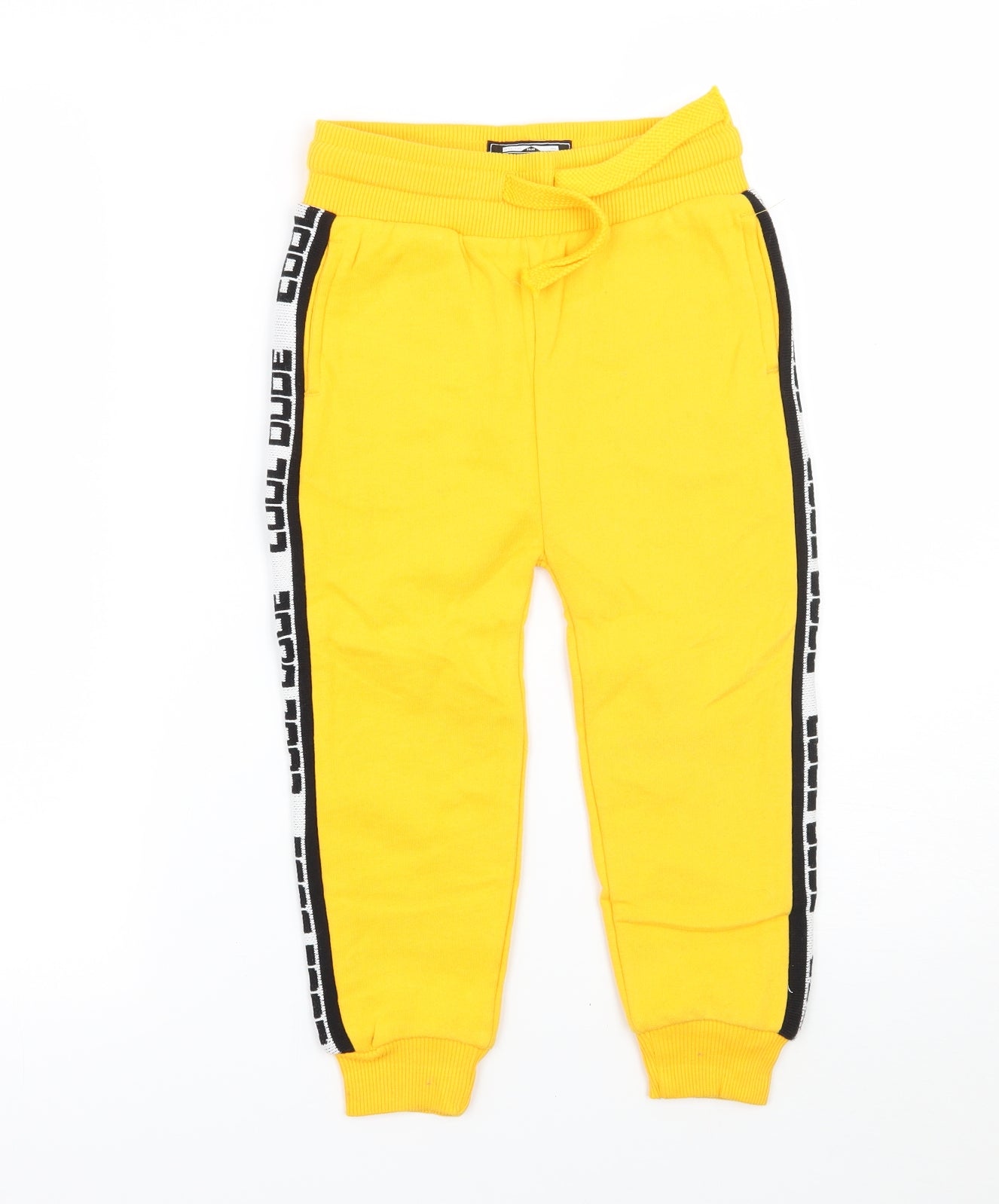 NEXT Boys Yellow   Sweatpants Trousers Size 4-5 Years