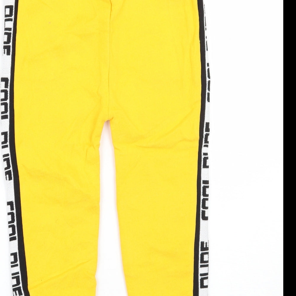 NEXT Boys Yellow   Sweatpants Trousers Size 4-5 Years
