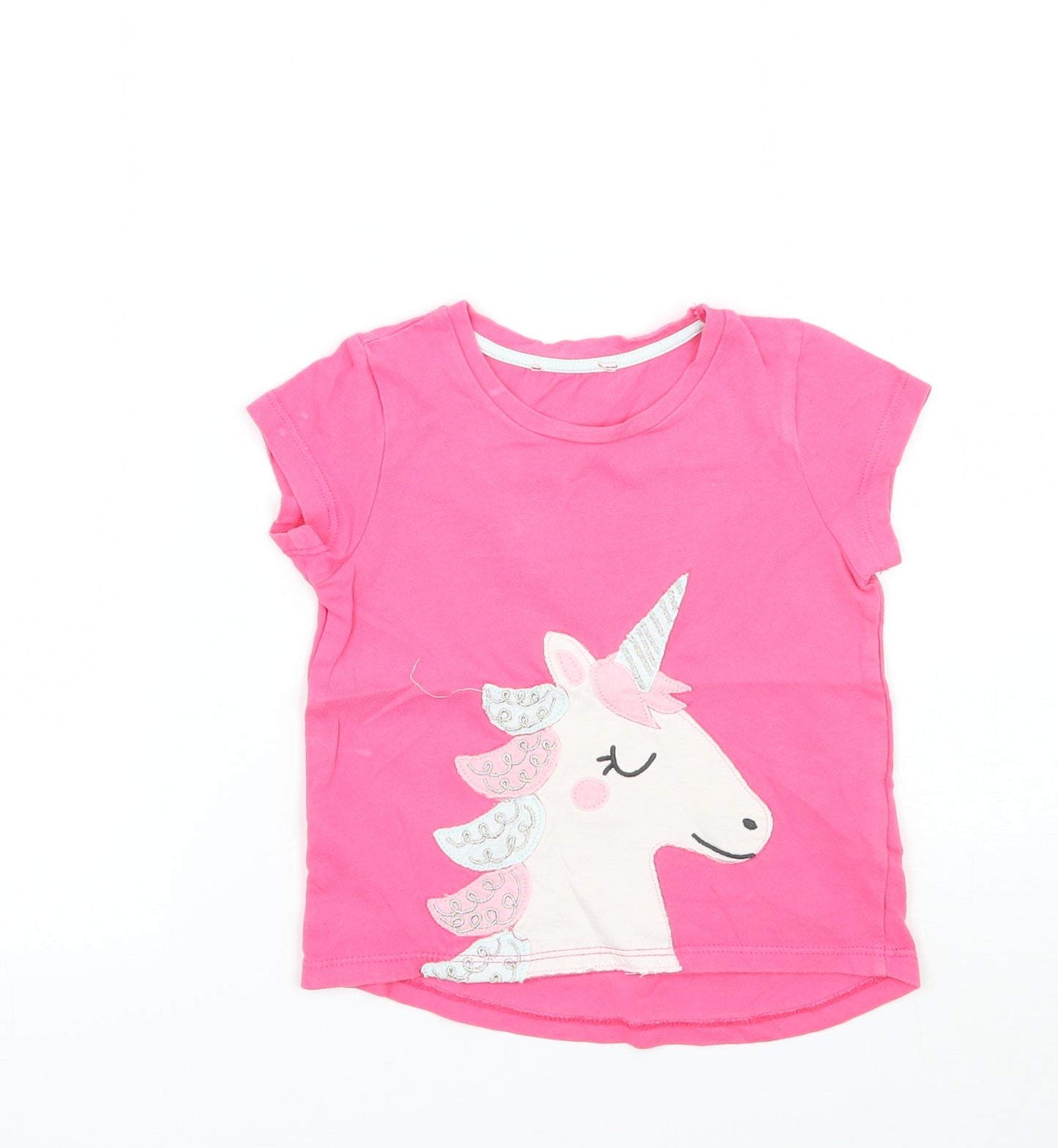 Bluezoo Girls Pink   Basic T-Shirt Size 2 Years