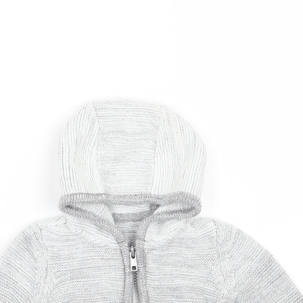 Mothercare Boys Grey   Jacket Coatigan Size 6-9 Months