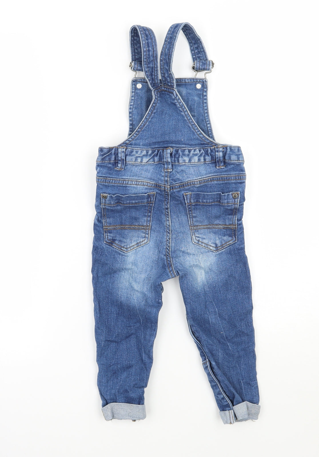 TU Boys Blue   Dungarees Trousers Size 2 Years