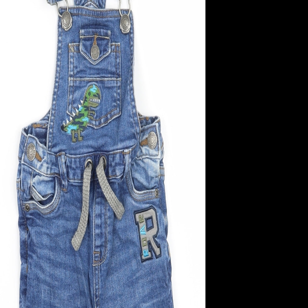 TU Boys Blue   Dungarees Trousers Size 2 Years