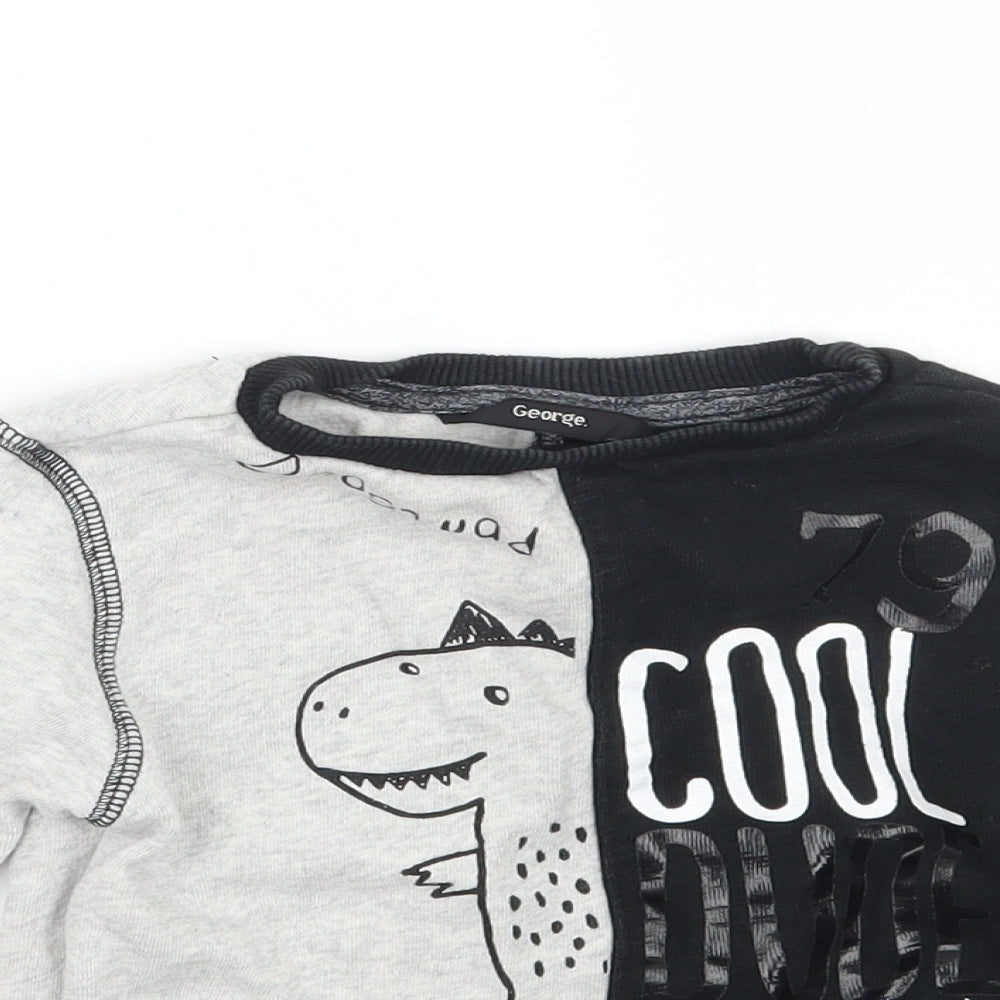 George Boys Grey   Pullover Jumper Size 2 Years