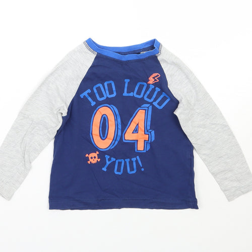 George Boys Blue   Basic T-Shirt Size 24 Months