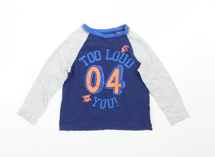 George Boys Blue   Basic T-Shirt Size 24 Months