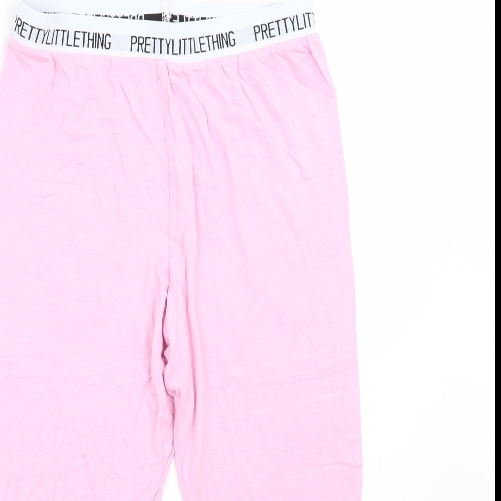 PRETTYLITTLETHING Womens Pink    Lounge Pants Size 10
