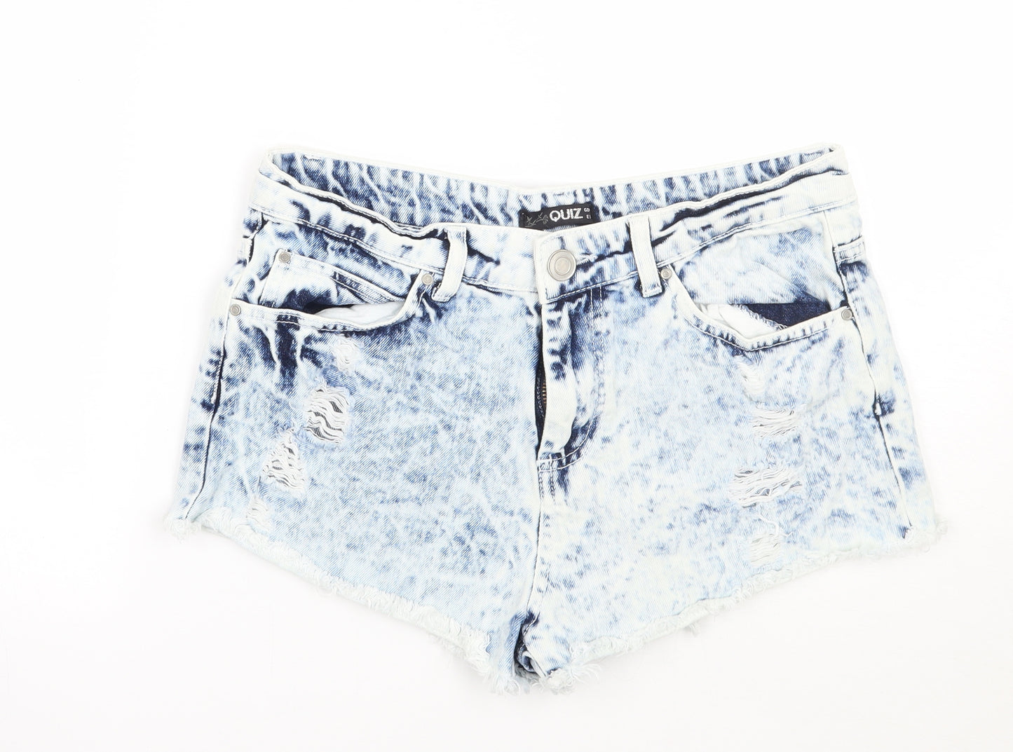 Quiz Womens Blue   Hot Pants Shorts Size 10