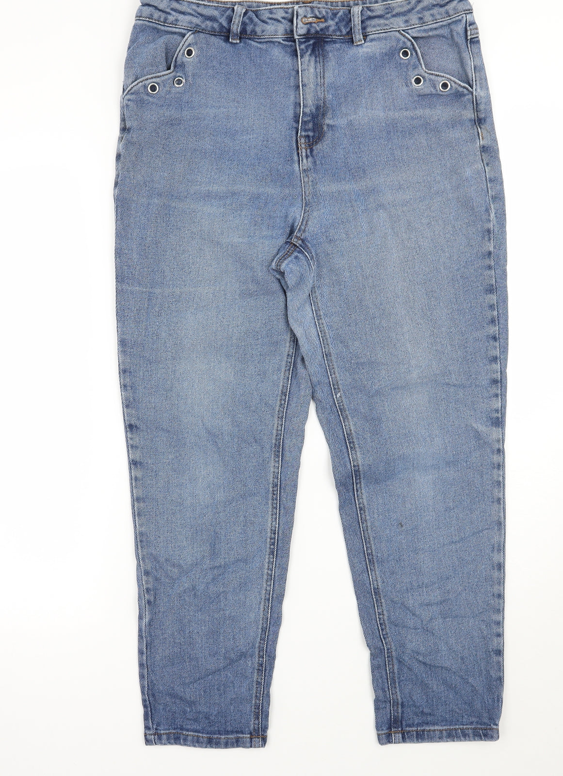 TU Womens Blue   Mom Jeans Size 14 L25 in