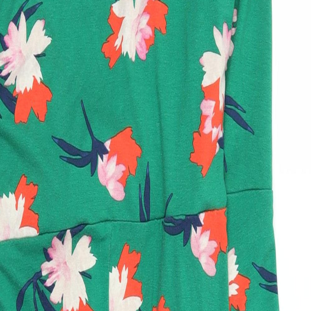 Phase Eight Womens Green Floral  A-Line  Size 16
