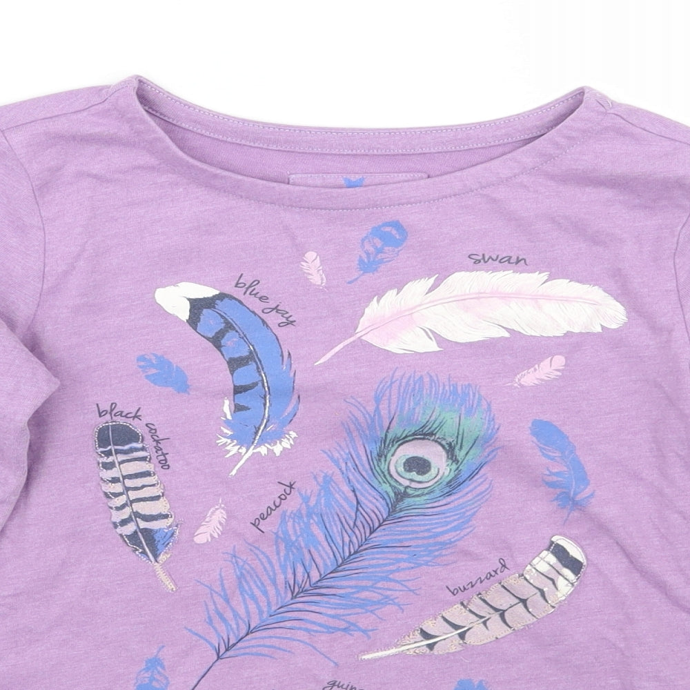 Fat Face Girls Purple   Basic T-Shirt Size 8-9 Years