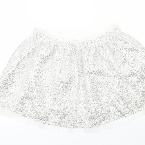 limited collection Girls Silver   A-Line Skirt Size 13 Years