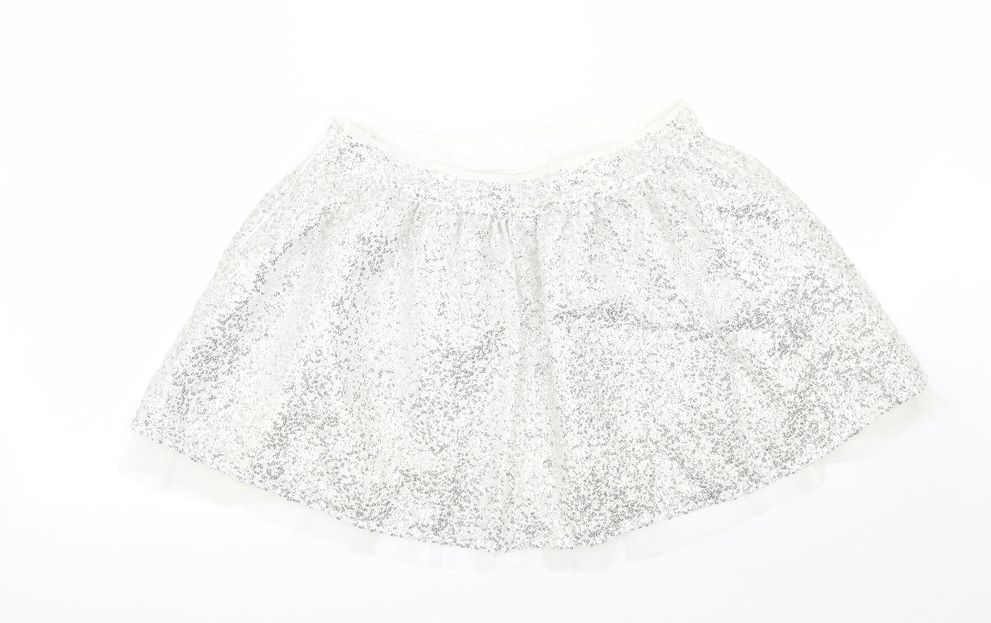 limited collection Girls Silver   A-Line Skirt Size 13 Years