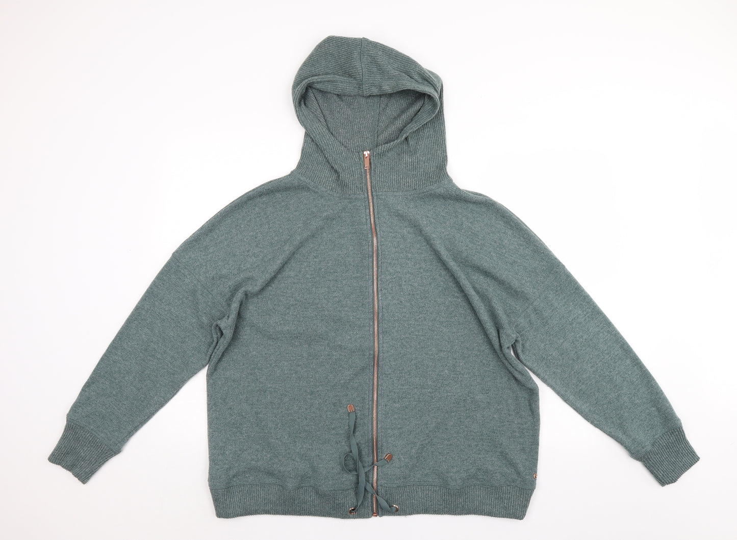NEXT Womens Green   Full Zip Hoodie Size 18