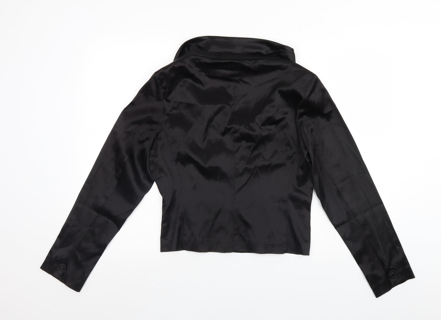 Preworn Womens Black   Basic Button-Up Size 14
