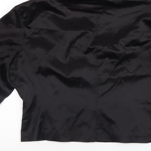 Preworn Womens Black   Basic Button-Up Size 14