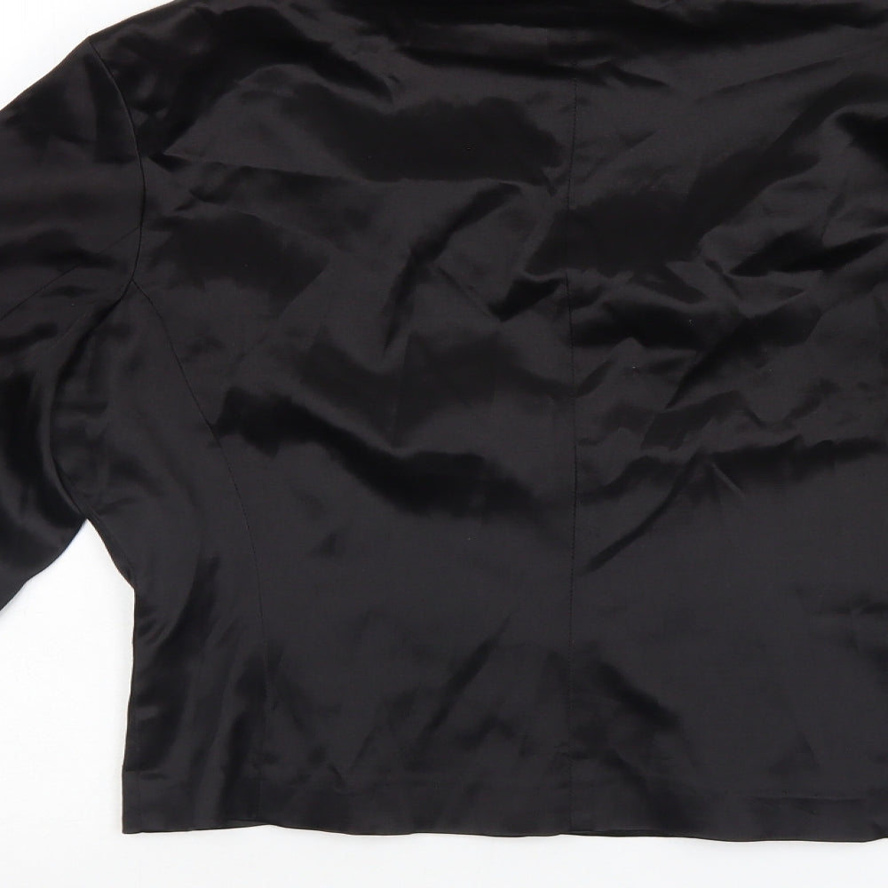 Preworn Womens Black   Basic Button-Up Size 14