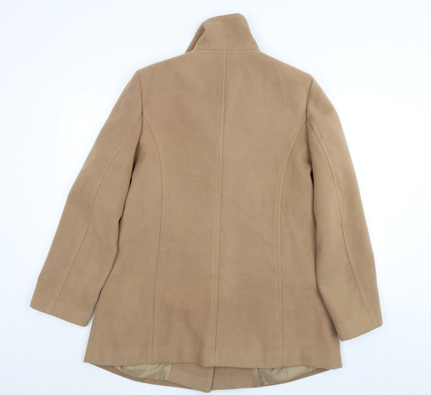 Classic Womens Beige   Overcoat Coat Size 18
