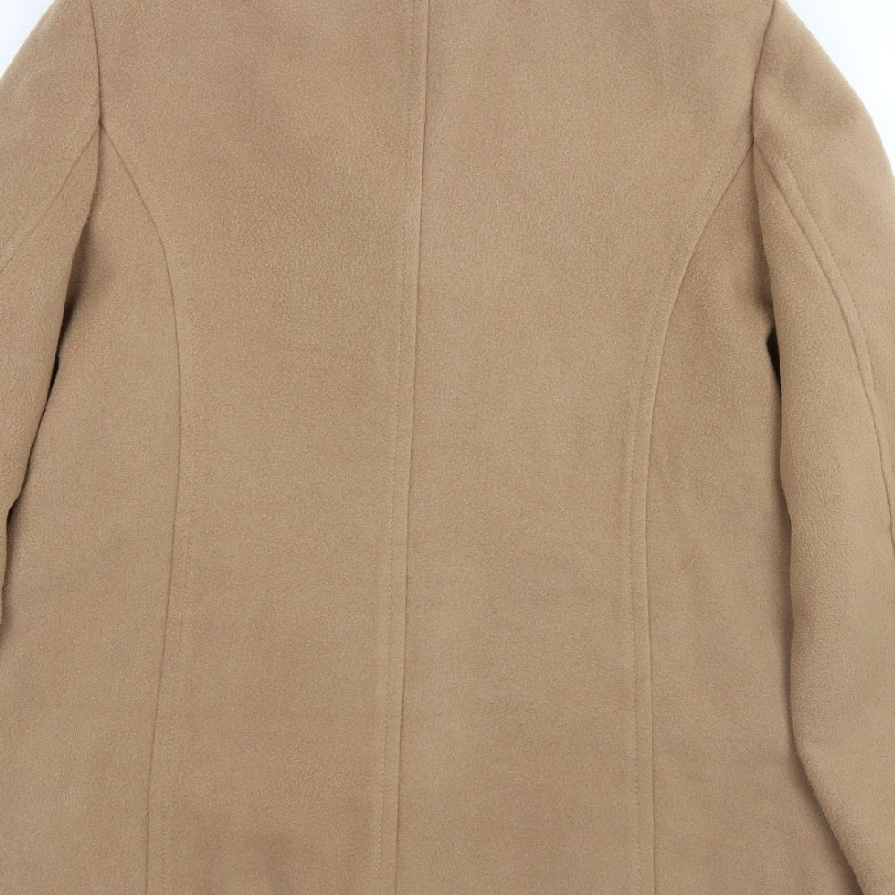 Classic Womens Beige   Overcoat Coat Size 18