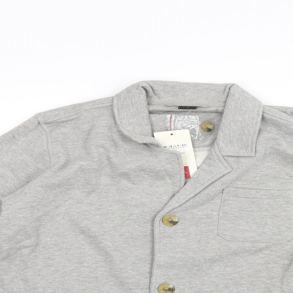 Cotton Traders Mens Grey   Jacket Coatigan Size L