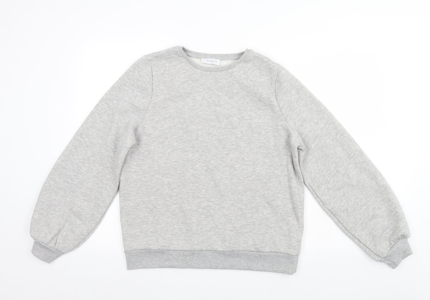 Papaya Womens Grey   Pullover Sweatshirt Size M