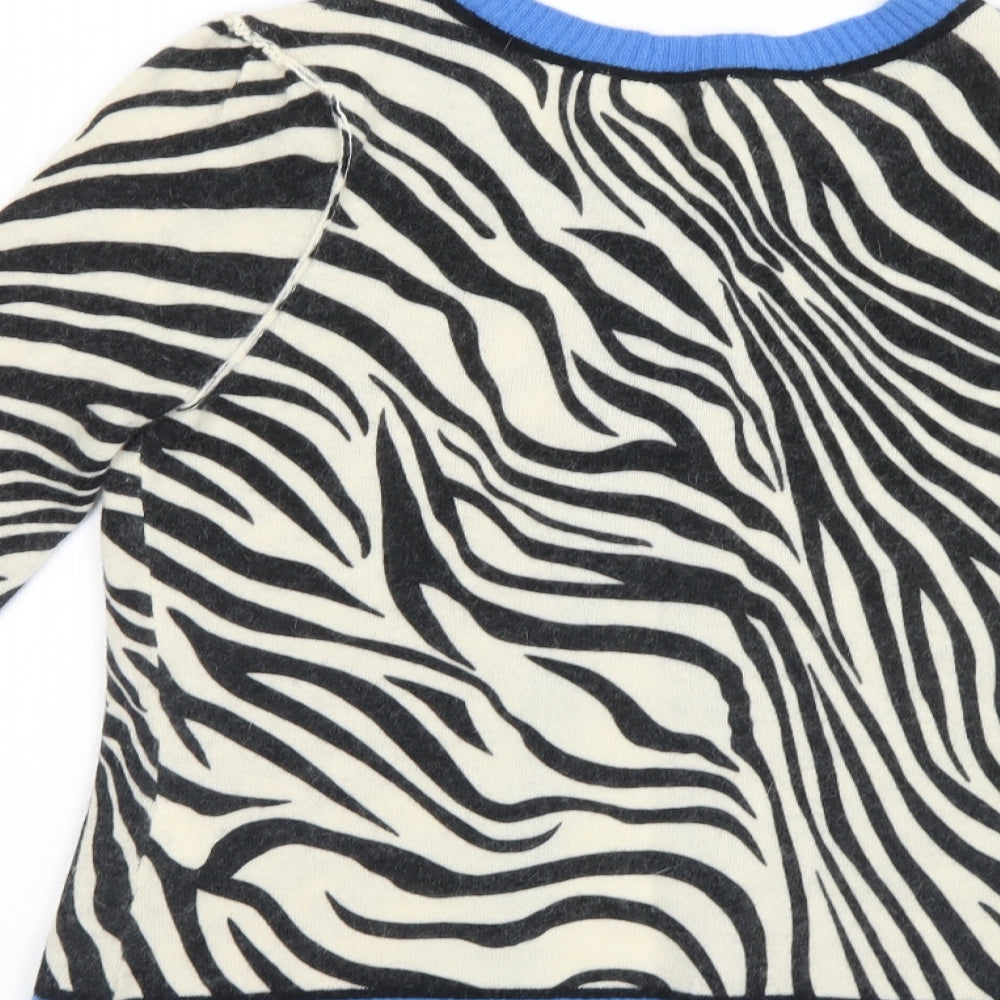 NEXT Womens Multicoloured Animal Print  Cardigan Jumper Size 10