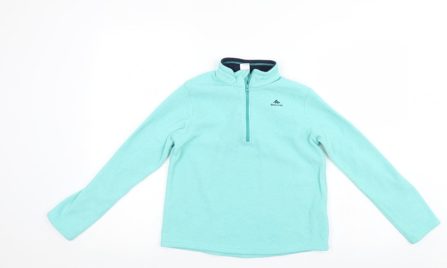 DECATHLON Girls Blue   Pullover Jumper Size 10-11 Years