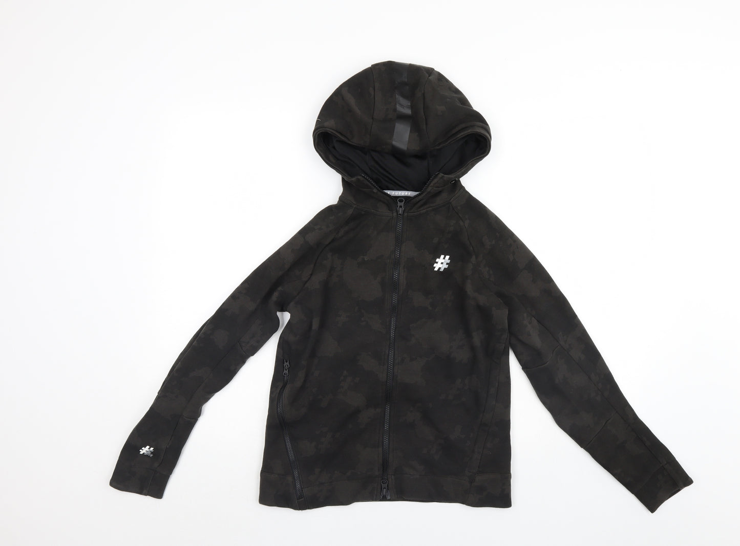 FIVE Boys Multicoloured Camouflage  Full Zip Hoodie Size 11-12 Years