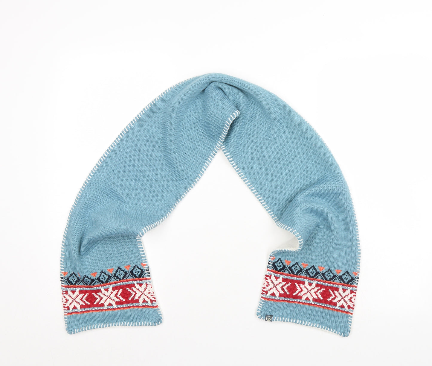 Hawkshead Unisex Blue Fair Isle   Scarf
