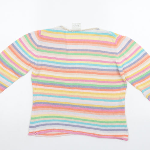 NEXT Womens Multicoloured Striped  Pullover Jumper Size 12