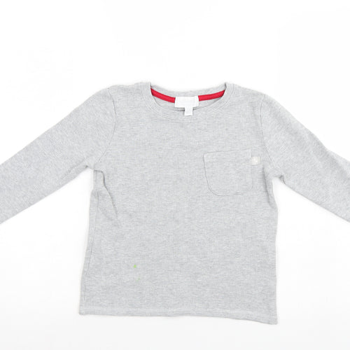 Loinge Boys Grey   Henley Jumper Size 7-8 Years