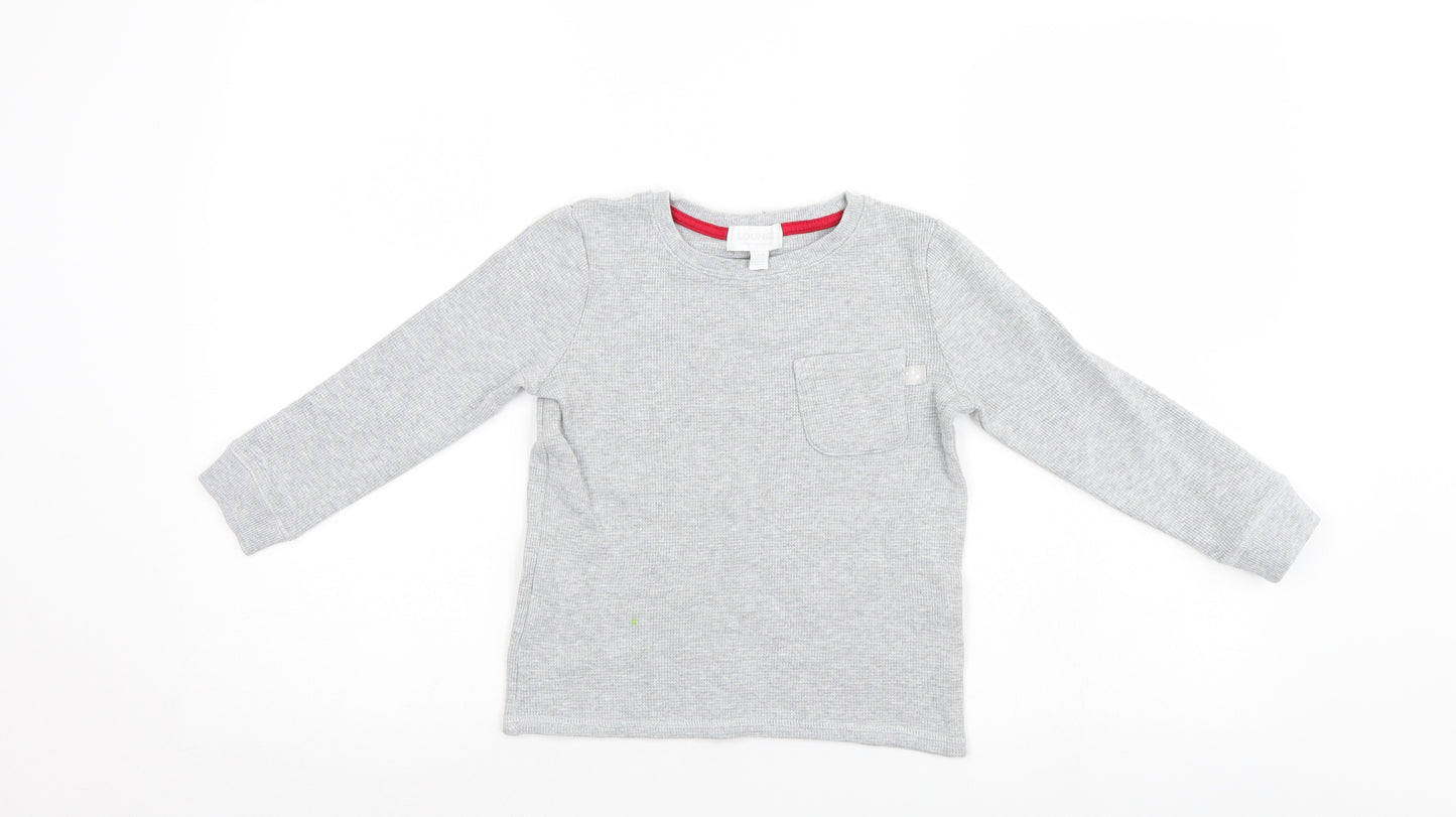 Loinge Boys Grey   Henley Jumper Size 7-8 Years