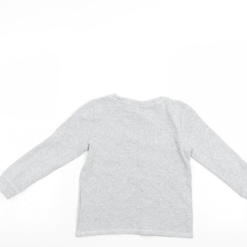 Loinge Boys Grey   Henley Jumper Size 7-8 Years