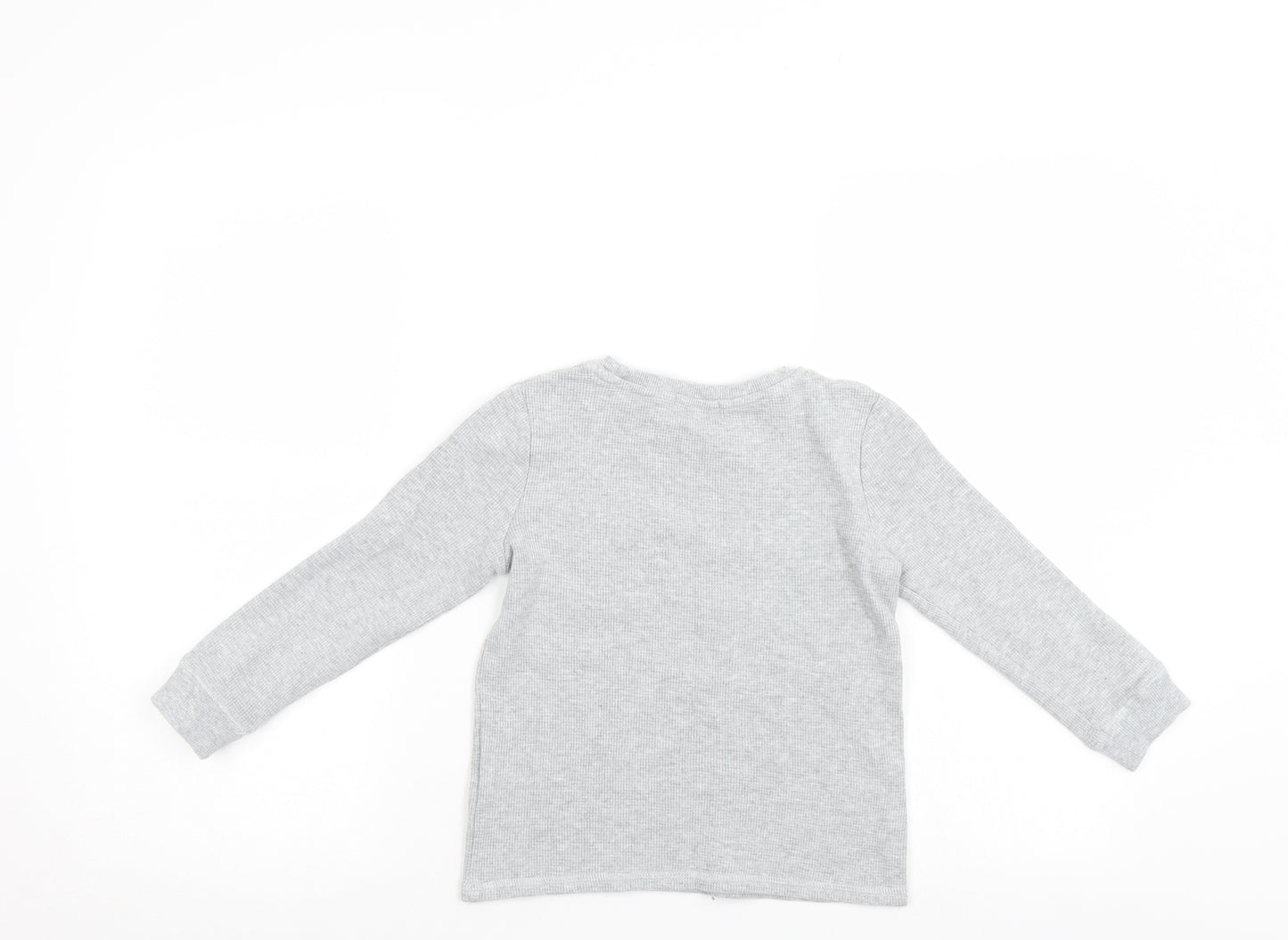 Loinge Boys Grey   Henley Jumper Size 7-8 Years