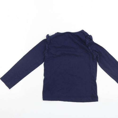 Eldys Girls Blue   Pullover Jumper Size 4 Years