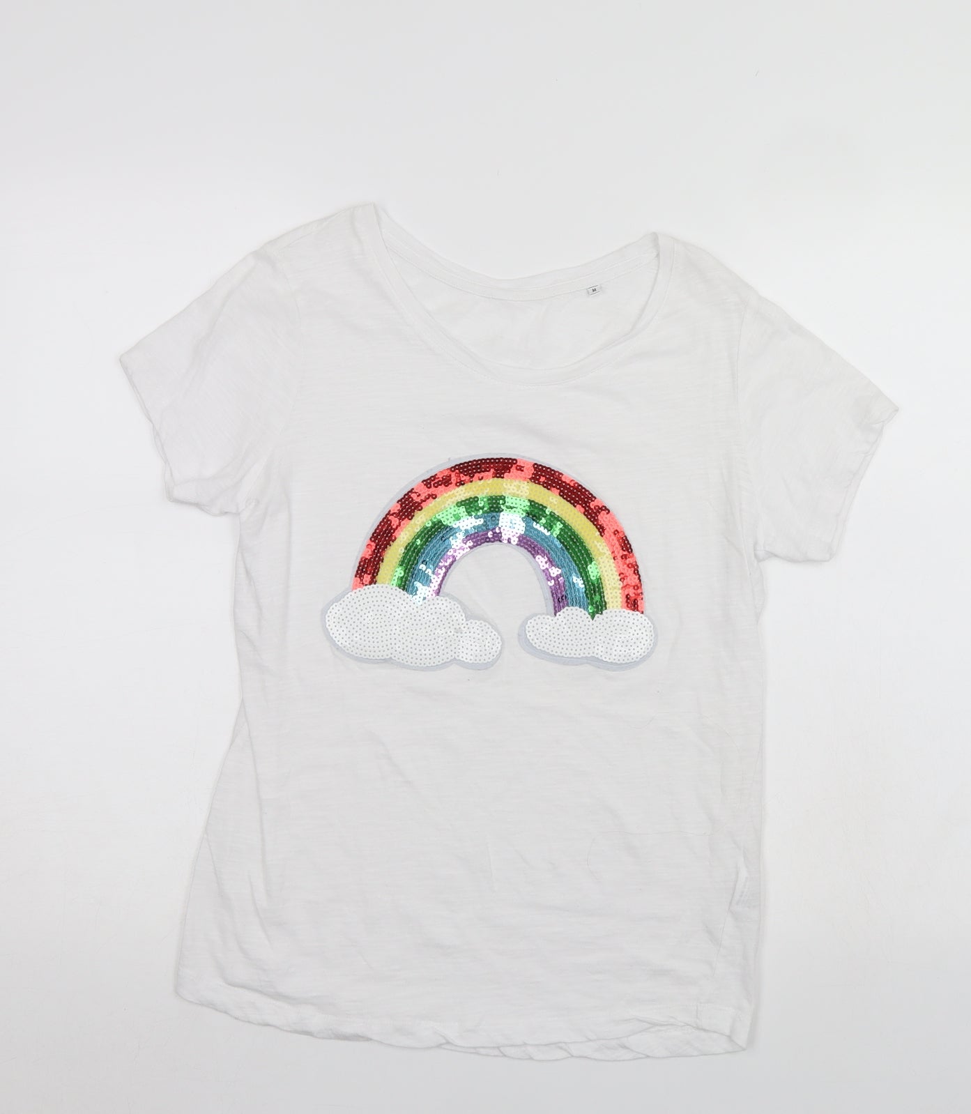 BC Collection Womens White   Basic T-Shirt Size M