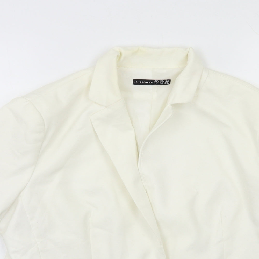 Atmosphere Womens White   Jacket Blazer Size 18