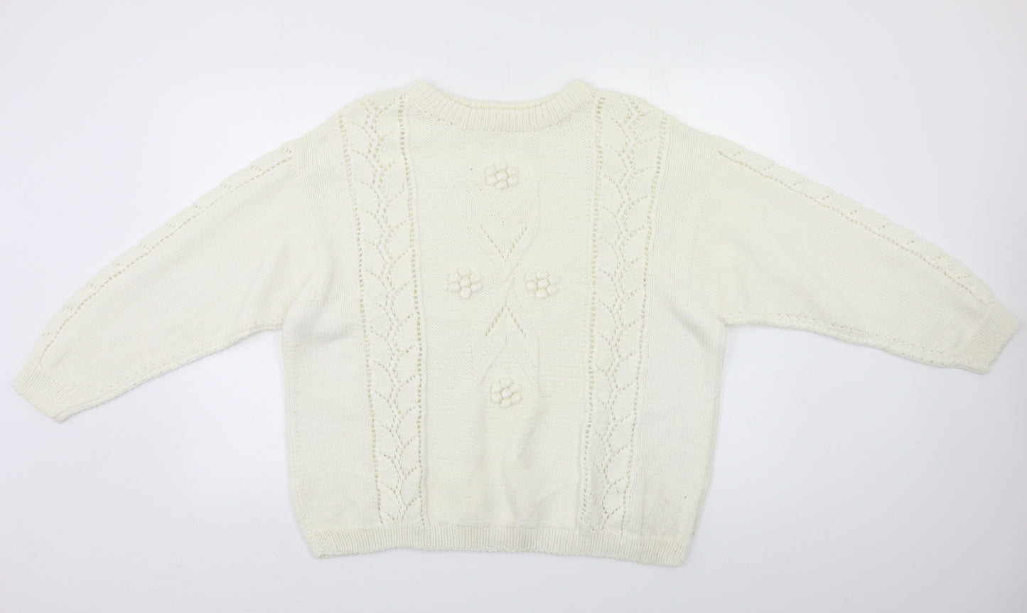Preworn Womens Ivory   Pullover Jumper Size L