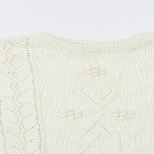 Preworn Womens Ivory   Pullover Jumper Size L