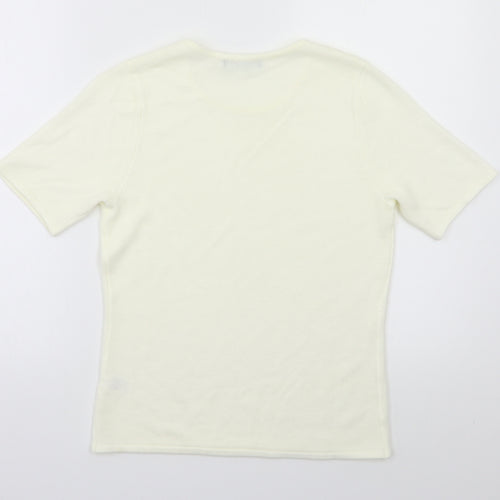 BM Womens Ivory   Pullover Jumper Size S